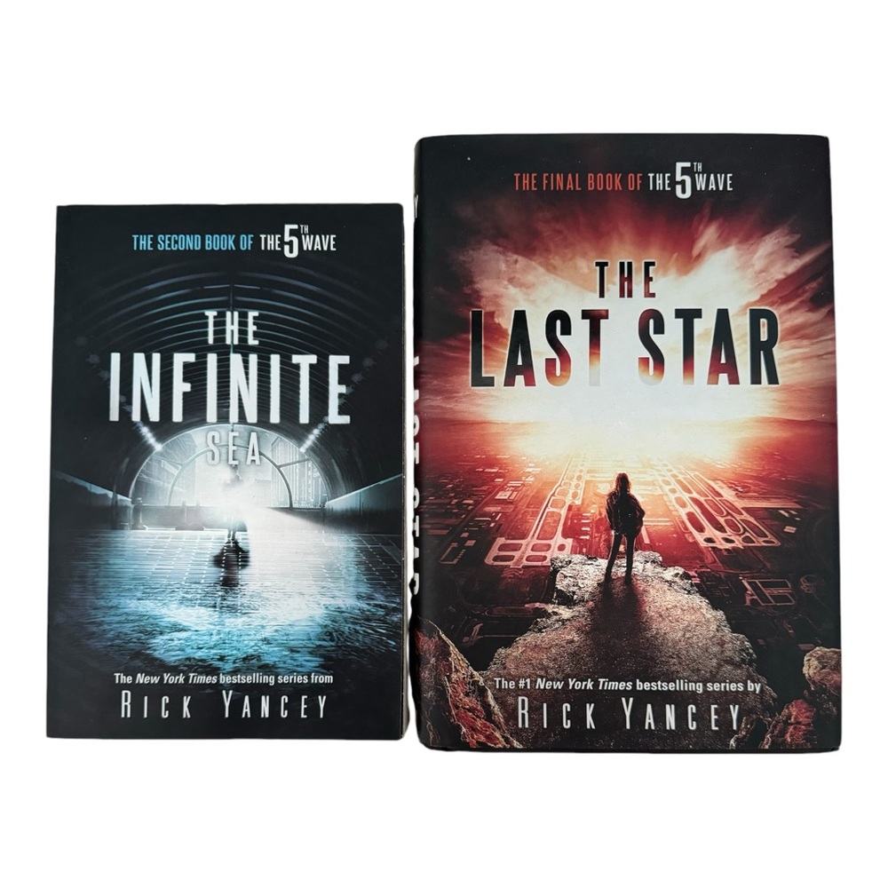 Rick Yancey The 5th Wave Series Book Lot The Infinite Sea and The Last Star